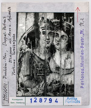 Vorschaubild Doppelporträt. Ehepaar als Ares und Aphrodite. Posthume Grabbeigabe. Moskau, Puschkin-Museum Diasammlung